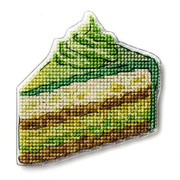 Plastic Cross-Stitch Kit &ndash; "Pistachio Cake" (Double-Sided) FLX-119