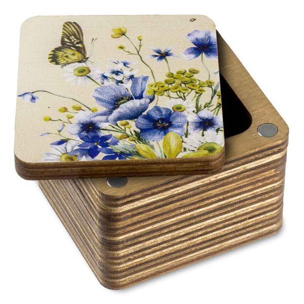 Thread Catcher Square &ndash; &ldquo;Wildflowers & Butterflies&rdquo; FLZB(N)-101
