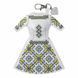 Faux Leather Cross-Stitch Kit &ndash; &ldquo;Bag Charm Dress. Blue & Yellow Ornament&rdquo; FLHL-134 FLHL-134 photo 4