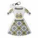 Faux Leather Cross-Stitch Kit &ndash; &ldquo;Bag Charm Dress. Blue & Yellow Ornament&rdquo; FLHL-134 FLHL-134 photo 5