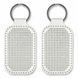 Faux Leather Embroidery Blank &ndash; &ldquo;Keychain&rdquo; FLBE(BB)-075 White FLBE(BB)-075 photo 2