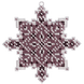 Bead Embroidery Kit (Plastic Base) &ndash; &ldquo;Christmas Ornament &ndash; Snowflake&rdquo; FLPL-039 FLPL-039 photo 2