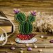Wooden Bead Embroidery Kit &ndash; &ldquo;Cactus&rdquo; FLK-191 FLK-191 photo 1