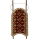 Wooden Bead Embroidery Kit &ndash; &ldquo;Sled Ornament &ndash; Red and Gold Pattern&rdquo; FLK-473 FLK-473 photo 3