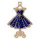 Wooden Bead Embroidery Kit &ndash; &ldquo;Christmas Ornament &ndash; Sapphire Dress&rdquo; FLK-517 FLK-517 photo 4