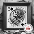 Cross-Stitch Pattern &ndash; "The Queen of Spades" WLP-065