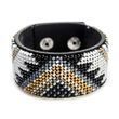Faux Leather Bead Embroidery Kit &ndash; &ldquo;Bracelet&rdquo; (3 &times; 22 cm) FLBB-025 Black FLBB-025 photo 7