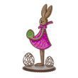 Wooden Bead Embroidery Kit &ndash; &ldquo;Easter Bunny Lady&rdquo; FLK-343 FLK-343 photo 6