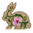 Wooden Bead Embroidery Kit &ndash; &ldquo;Box-Bunny&rdquo; (Double-Sided) FLK-424 FLK-424 photo 8