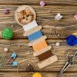 Wooden Embroidery Blank &ndash; &ldquo;Floss Bobbin&rdquo; FLHW-012