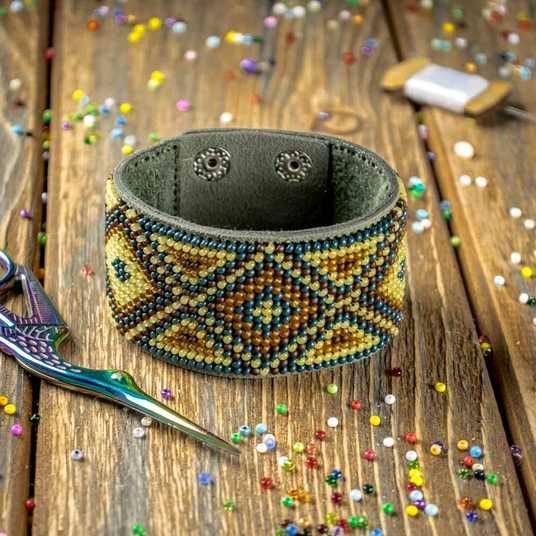 Kit de fabrication de bracelets, ensemble de broderie de bracelet en cuir, kit d'artisanat de bracelet
