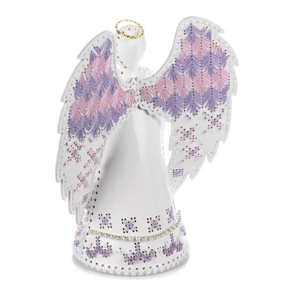 Faux Leather Cross-Stitch Kit &ndash; &ldquo;Angel of Blooming Hope&rdquo; FLHL-174