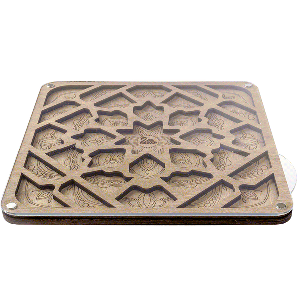 Bead Organizer Box &ndash; &ldquo;Stone Garden&rdquo;, With Clear Lid FLZB-093