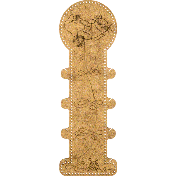 Wooden Embroidery Blank &ndash; &ldquo;Floss Bobbin&rdquo; FLHW-012