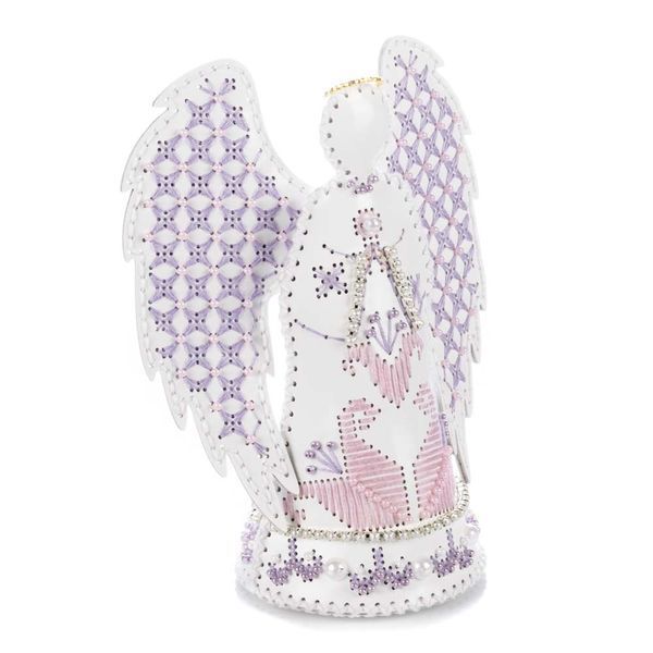 Faux Leather Cross-Stitch Kit &ndash; &ldquo;Angel of Blooming Hope&rdquo; FLHL-174