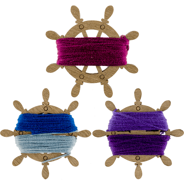 Floss Bobbins &ndash; &ldquo;Ship&rsquo;s Wheel&rdquo; FLC-068(S) (10 pcs)