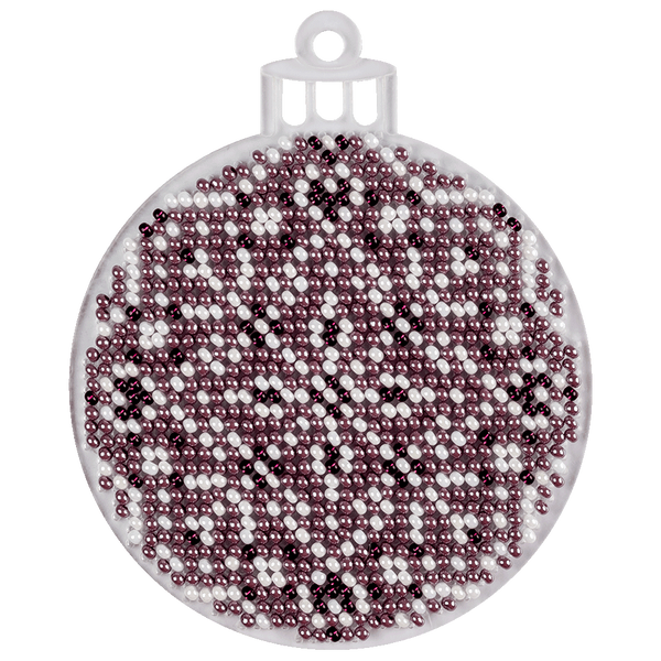 Bead Embroidery Kit (Plastic Base) &ndash; &ldquo;Christmas Ornament &ndash; Bauble&rdquo; FLPL-040