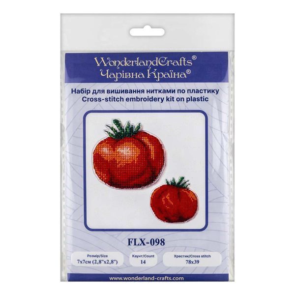 Plastic Cross-Stitch Kit &ndash; "Tomato" (Double-Sided) FLX-098
