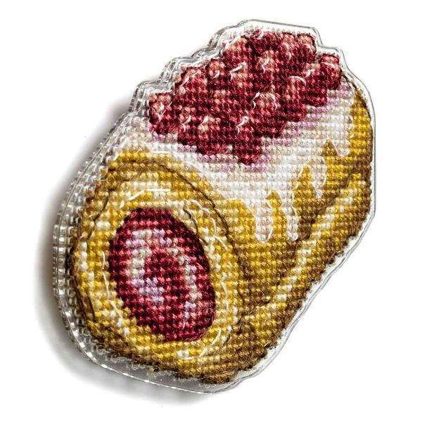 Plastic Cross-Stitch Kit &ndash; "Cherry Roll" (Double-Sided) FLX-120