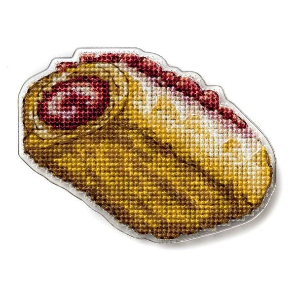 Plastic Cross-Stitch Kit &ndash; "Cherry Roll" (Double-Sided) FLX-120