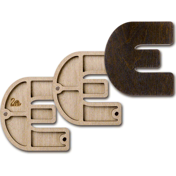 Bead Organizer &ndash; &ldquo;Letter Є (Alphabet)&rdquo; FLZB-128(Є)
