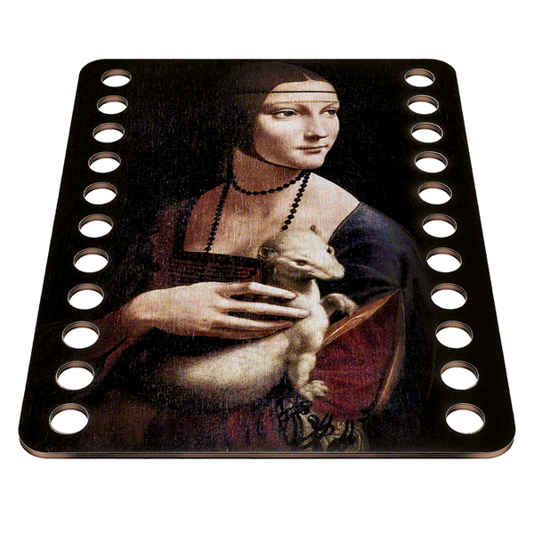 Floss Organizer &ndash; &ldquo;Lady with an Ermine, Rectangular&rdquo; FLZ(P)-026