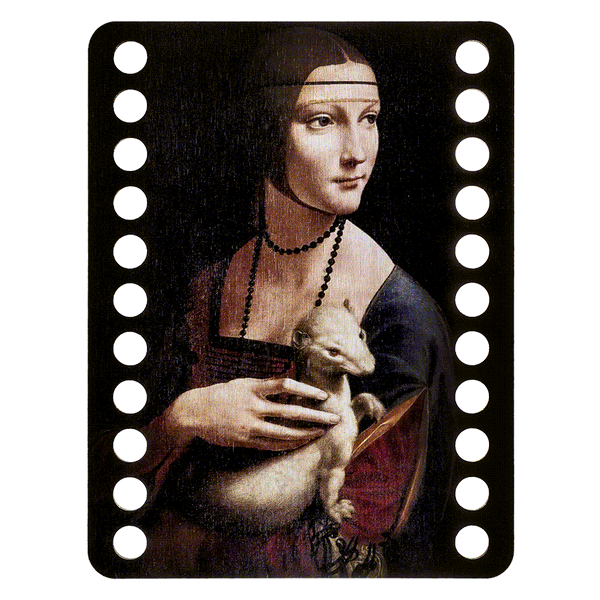 Floss Organizer &ndash; &ldquo;Lady with an Ermine, Rectangular&rdquo; FLZ(P)-026