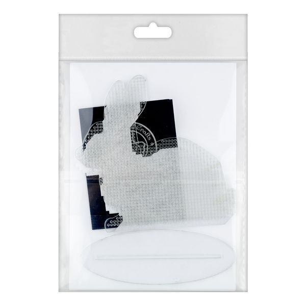 Plastic Embroidery Blank &ndash; &ldquo;Rabbit&rdquo; FLBE(PL)-018