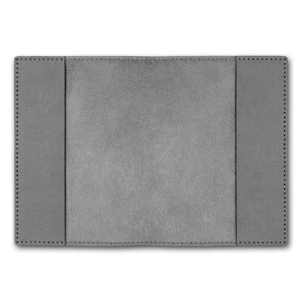 Faux Leather Embroidery Blank &ndash; &ldquo;Passport Cover&rdquo; FLBE(BB)-028 Grey