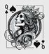 Cross-Stitch Pattern &ndash; "The Queen of Spades" WLP-065 WLP-065 photo 2