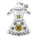 Faux Leather Cross-Stitch Kit &ndash; &ldquo;Bag Charm Dress. Yellow Floral Pattern&rdquo; FLHL-135 FLHL-135 photo 4