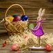 Wooden Bead Embroidery Kit &ndash; &ldquo;Easter Bunny Lady&rdquo; FLK-343 FLK-343 photo 1