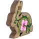 Wooden Bead Embroidery Kit &ndash; &ldquo;Box-Bunny&rdquo; (Double-Sided) FLK-424 FLK-424 photo 5
