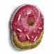 Plastic Cross-Stitch Kit &ndash; "Pink Donut" (Double-Sided) FLX-074 FLX-074 photo 4