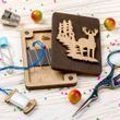 Magnetic Needle Case Rectangular &ndash; &ldquo;Deer in Forest&rdquo; FLZB(N)-031