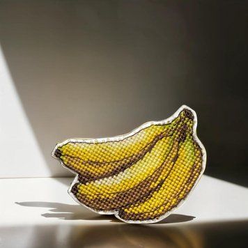 Plastic Cross-Stitch Kit &ndash; "Bananas" (Double-Sided) FLX-058