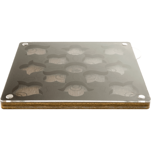 Bead Organizer Box &ndash; &ldquo;Bellflowers&rdquo;, With Clear Lid FLZB-044