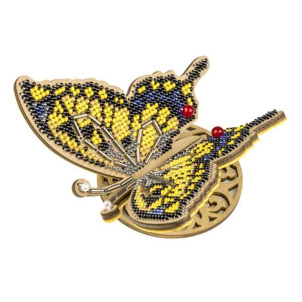 Wooden Bead Embroidery Kit &ndash; &ldquo;Elegant Butterfly&rdquo; FLK-608