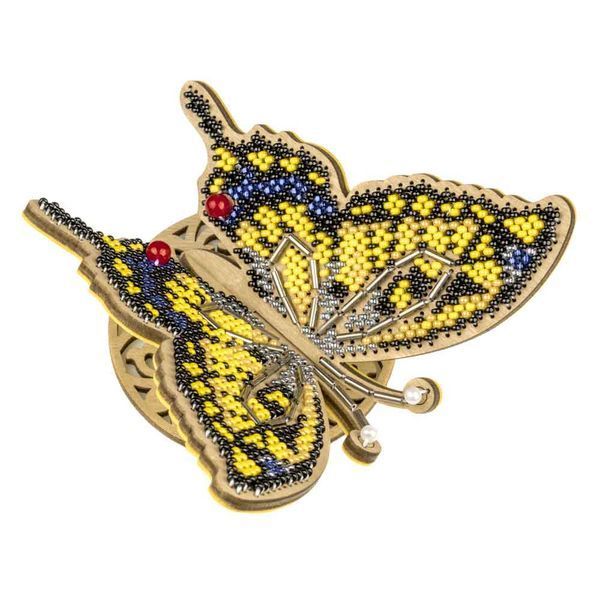 Wooden Bead Embroidery Kit &ndash; &ldquo;Elegant Butterfly&rdquo; FLK-608