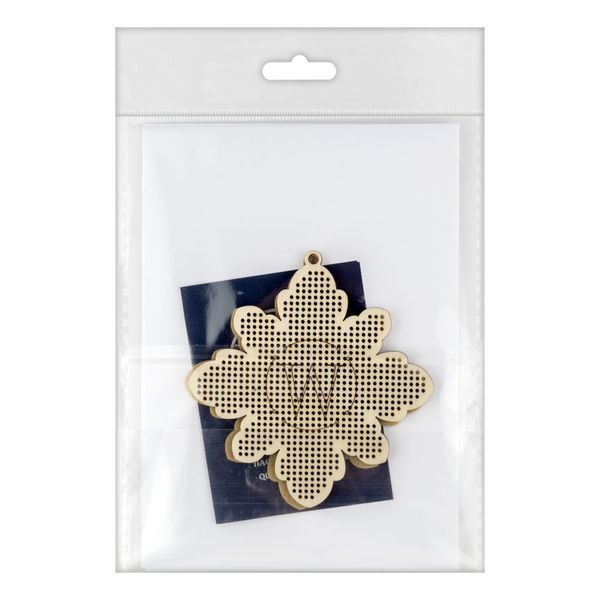 Wooden Embroidery Blank &ndash; &ldquo;Snowflake&rdquo; FLBE(K)-007