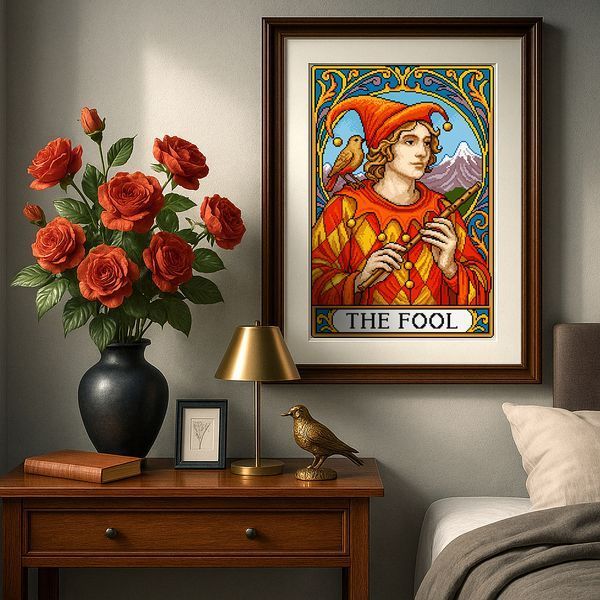 Cross-Stitch Pattern &ndash; "The Fool" WLP-066
