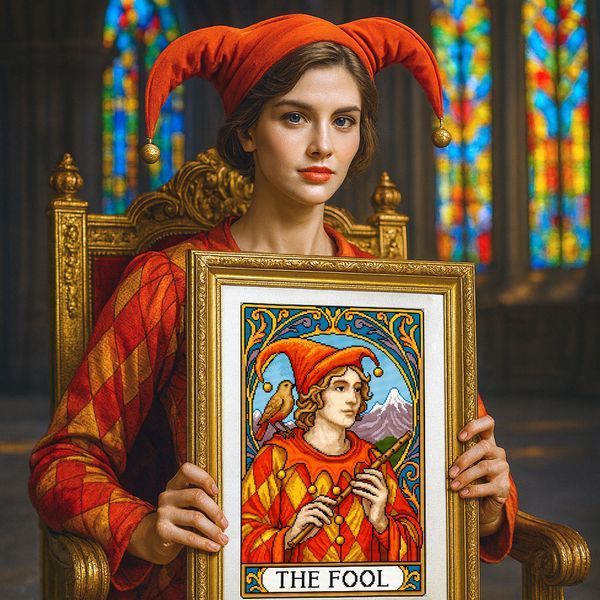 Cross-Stitch Pattern &ndash; "The Fool" WLP-066