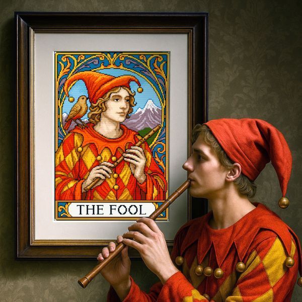 Cross-Stitch Pattern &ndash; "The Fool" WLP-066