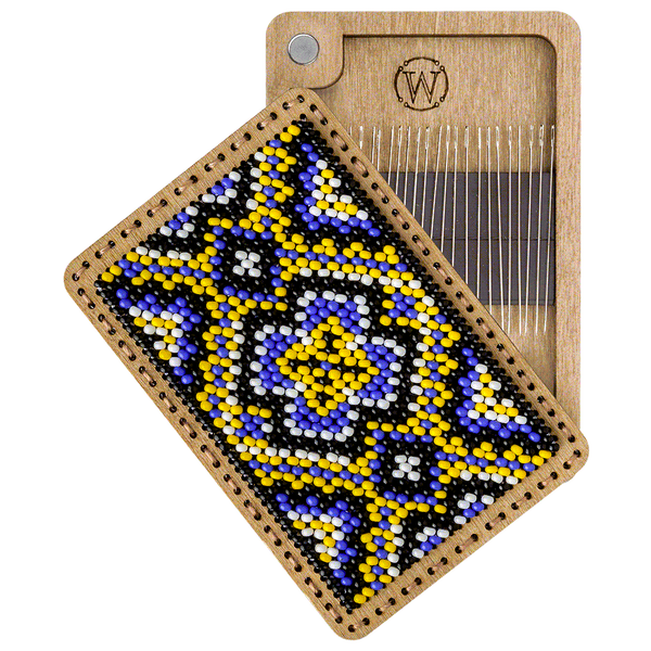 DIY Magnetic Needle Case Kit &ndash; &ldquo;Embroidered Calm&rdquo; FLZB(N)-100