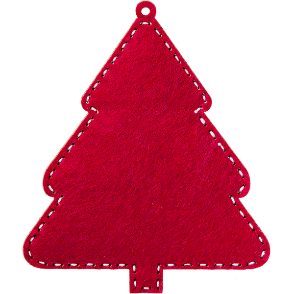 Wooden Bead Embroidery Kit &ndash; &ldquo;Christmas Ornament &ndash; Folk Christmas Tree&rdquo; FLK-375
