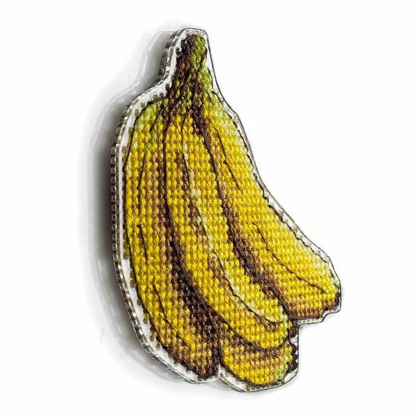 Plastic Cross-Stitch Kit &ndash; "Bananas" (Double-Sided) FLX-058
