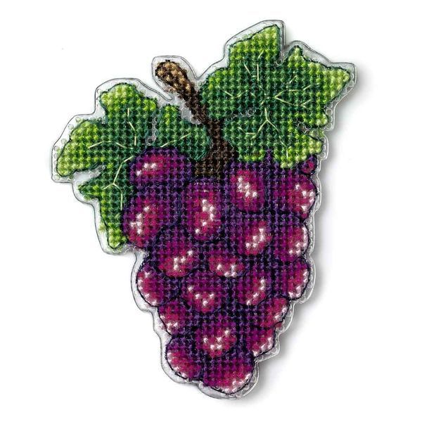 Plastic Cross-Stitch Kit &ndash; "Grapes" (Double-Sided) FLX-075