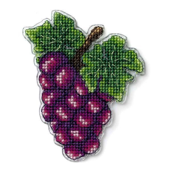 Plastic Cross-Stitch Kit &ndash; "Grapes" (Double-Sided) FLX-075