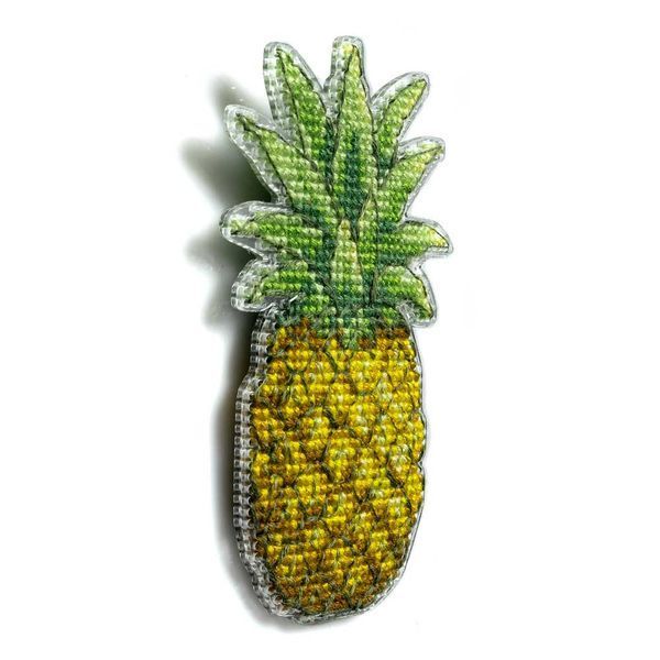 Plastic Cross-Stitch Kit &ndash; "Pineapple" (Double-Sided) FLX-099