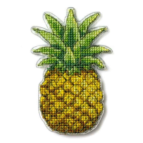 Plastic Cross-Stitch Kit &ndash; "Pineapple" (Double-Sided) FLX-099